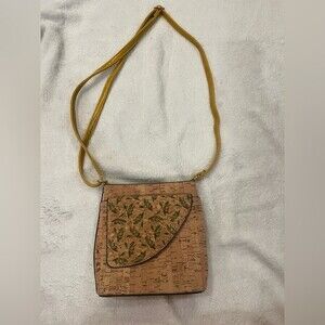 Sardinha Bags Cork Crossbody Shoulder Bag Exterior & Interior Pockets EUC